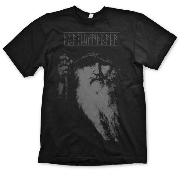 Der Wanderer - Tshirt Herren  Odin Thor Walhalla Hugin Amon Tyr XL