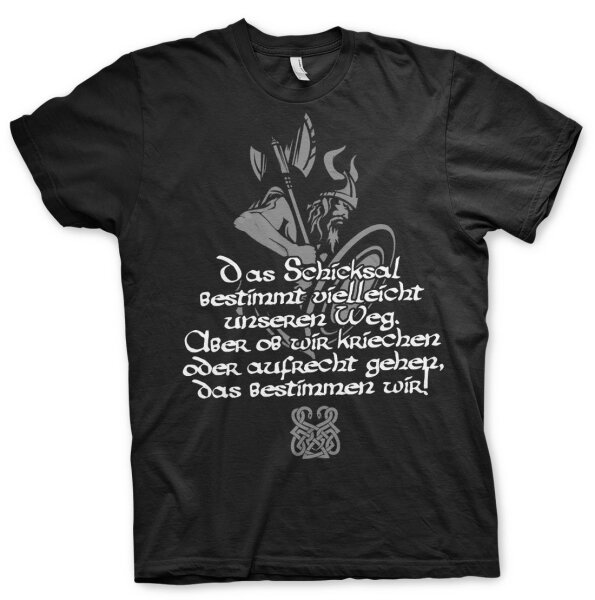 Aufrecht gehen - Tshirt- Odin Thor Walhalla Hugin Munin Grungir Amon Tyr Wotan 6XL