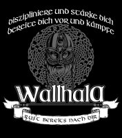 Diszipliniere und Stärke dich Wallhalla Ruft bereits nach Dir Herren Tshirt