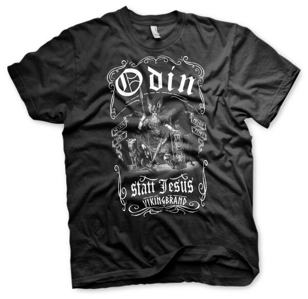 Odin statt Jesus Vikingbrand Herren Tshirt M