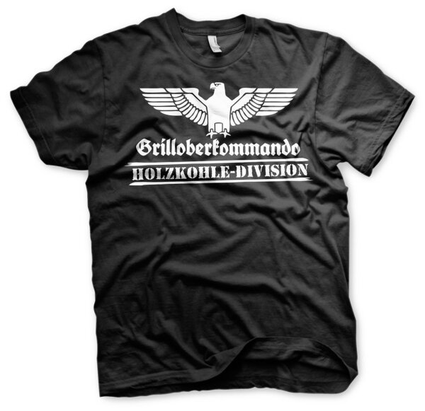 Grilloberkommando Holzkohle Division - Tshirt Gasgrill Grillen