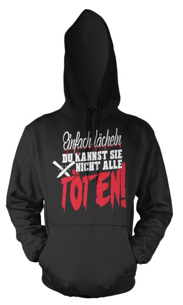 Einfach lächeln - Kapuzensweat