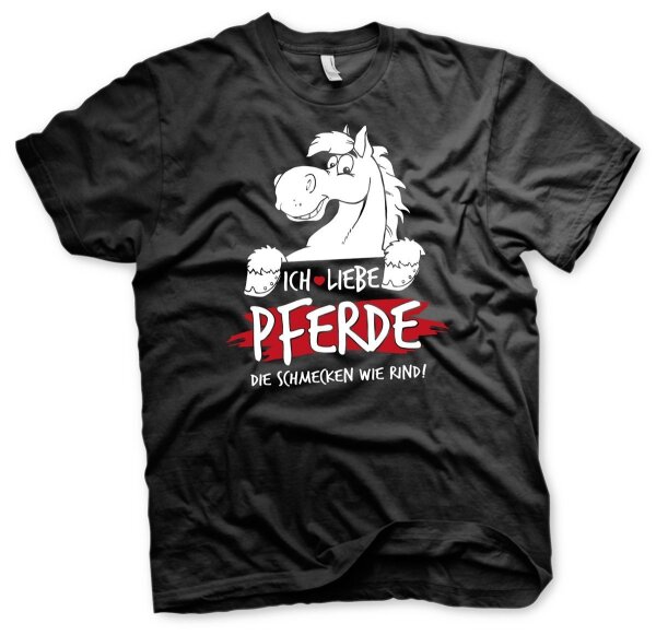 Ich liebe Pferde - Herren Tshirt Rosswurst Pferdefleisch Vegetarier Fleisch 5XL