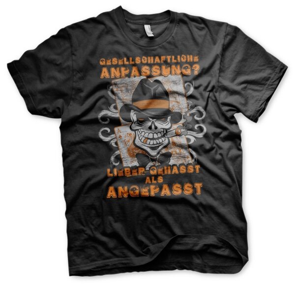 Lieber gehasst als angepasst - Tshirt subkultur punk 8XL