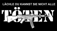 Lächle du kannst sie nicht alle Töten - Tshirt Funshirt Spass L