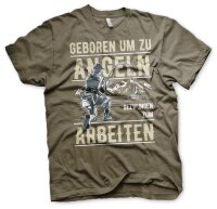 Geboren um zu Angeln gezwungen zum Arbeiten Tshirt...