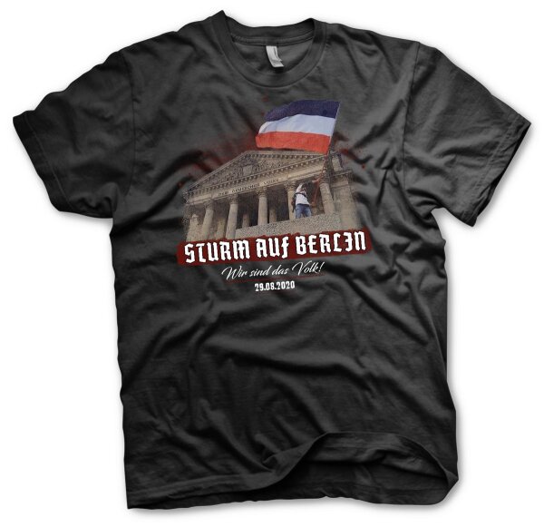 Sturm auf Berlin Wir sind das Volk Herren Tshirt L