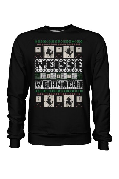 Weisse Weihachten Pulli Sweatshirt Herren L