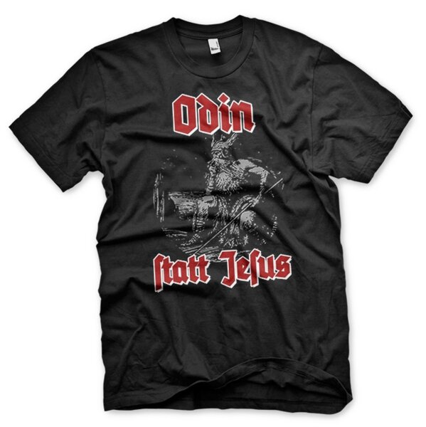 Odin statt Jesus 2 - TShirt Wotan Thor Walhalla Asgard Heiden 2XL