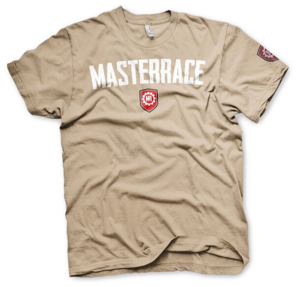 Masterrace Logo Herren Shirt Sand-2XL