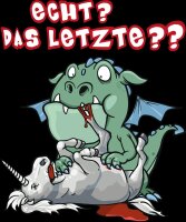 Echt Das Letzte Einhorn Herren Tshirt