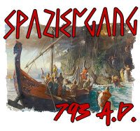 Spaziergang 793 AD Herren Tshirt Lindisfarne Wikinger Viking L