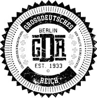 GDR Berlin EST 1933 Grossdeutsches Reich Kaontrast Kapuzenpulli Hoodi Herren XXL