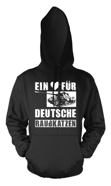 Ein Herz für deutsche Raubkatzen Herren Hoodie Kapuzenpulli XXL