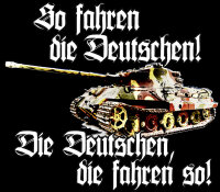 So fahren die Deutschen Die Deutschen fahren so Herren Tshirt XL