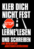 Kleb dich nicht fest lerne lesen und schreiben Herren Tshirt 4XL