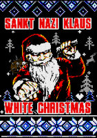 Sankt Nazi Klaus White Christmas Weihnachtstshirt