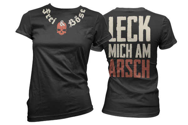 Frei&Böse Leck mich am Arsch Damen Tshirt M