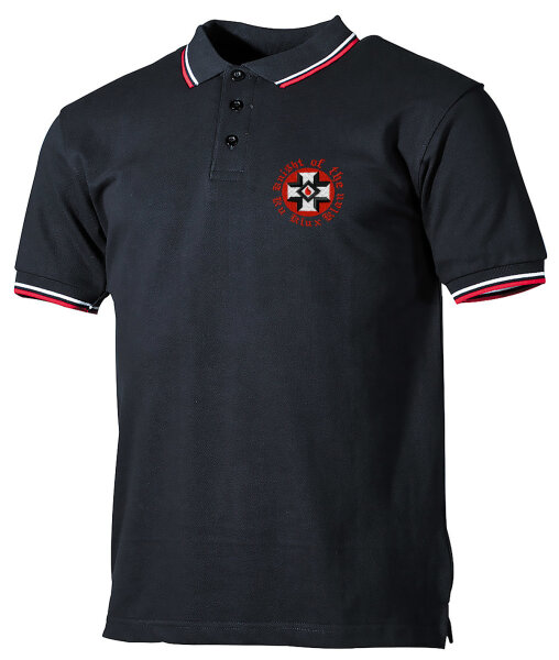 Knight of the Ku Klux Klan bestickt Herren Poloshirt mit Streifen SWR XL