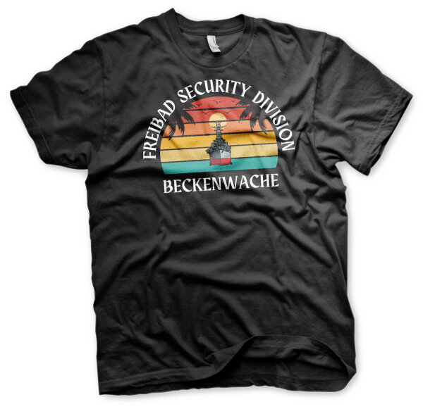 Freibad Security Beckenwache Herren Tshirt L