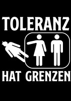 Toleranz hat Grenzen Herren Tshirt 3XL