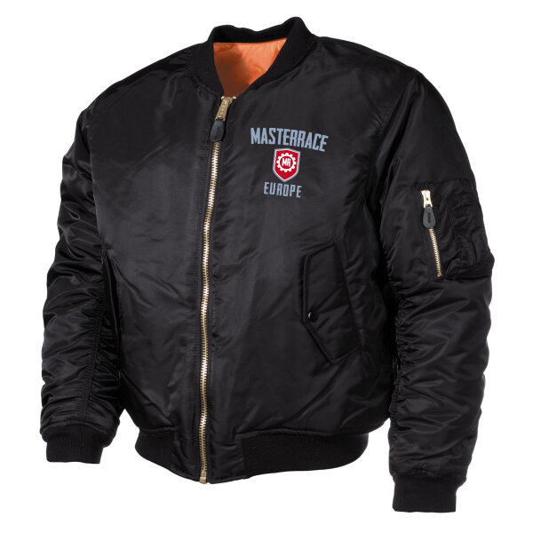 Masterrace MA1 Bomberjacke Zahnrad Logo