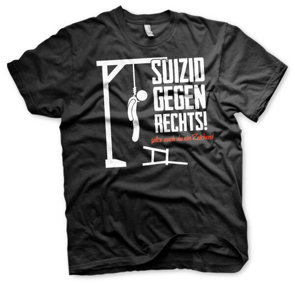 Suizid gegen Rechts setze ein Zeichen Herren Tshirt L