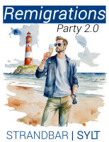 Remigrations Party 2.0 Strandbar Sylt Herren Tshirt M