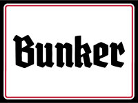 Blechschild - Bunker