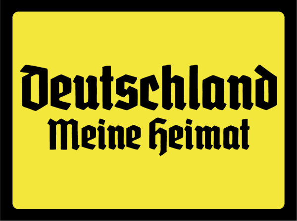 Blechschild - Deutschland meine Heimat