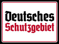 Blechschild - D. Schutzgebiet