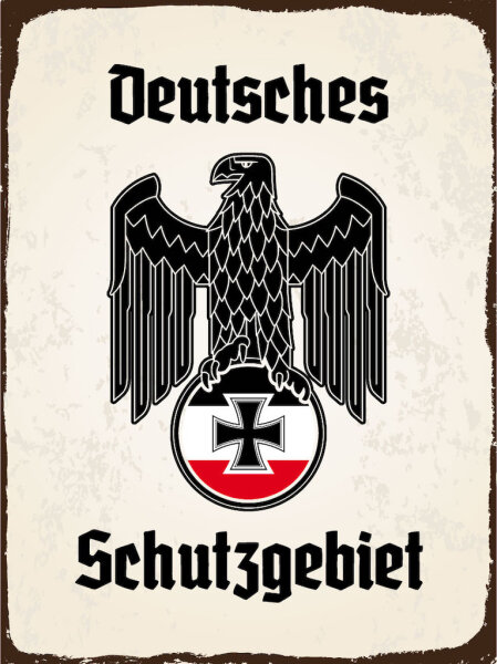 Blechschild - Adler Schutzgebiet