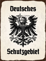 Blechschild - Adler Schutzgebiet