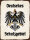 Blechschild - Adler D. Schutzgebiet