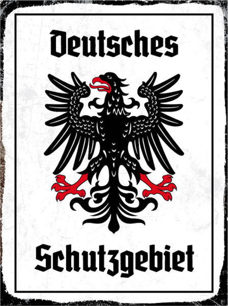 Blechschild - Adler Schutzgebiet