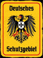 Blechschild - Adler Schutzgebiet