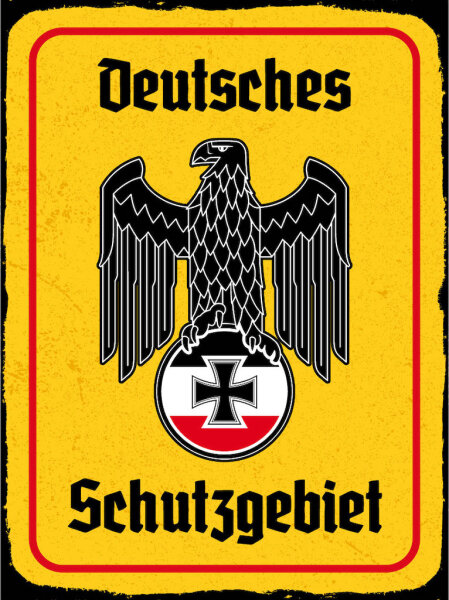 Blechschild - Adler Schutzgebiet