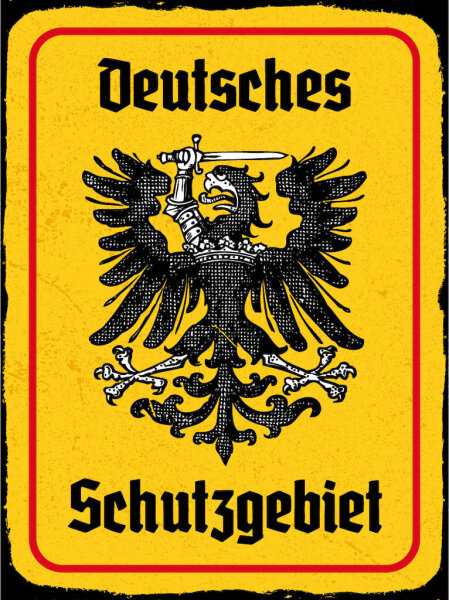 Blechschild - Adler Schutzgebiet