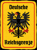 Blechschild - Adler Reichtsgrenze