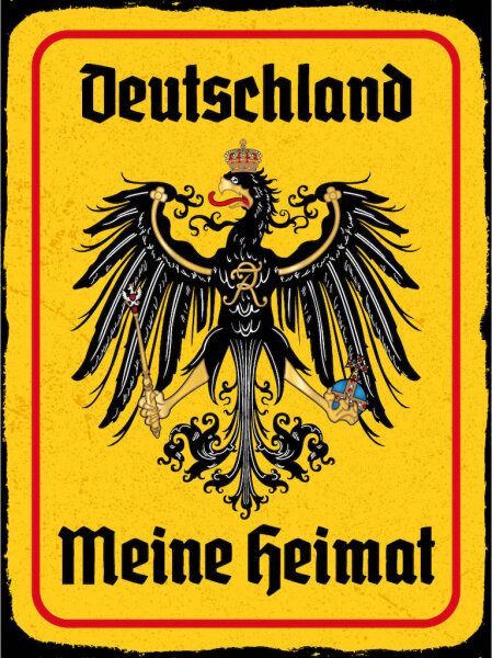 Blechschild - Adler Mein Heimat