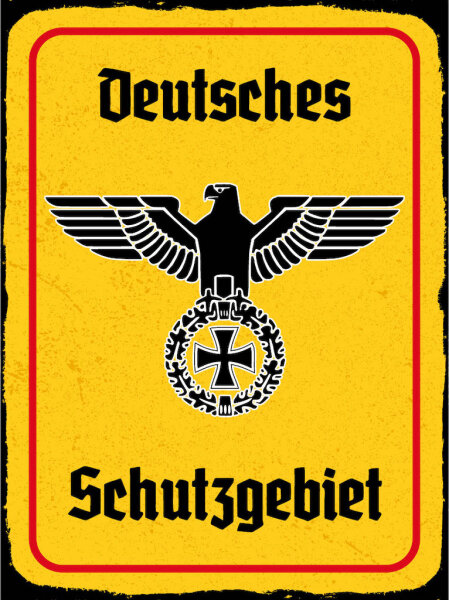 Blechschild - Adler Schutzgebiet