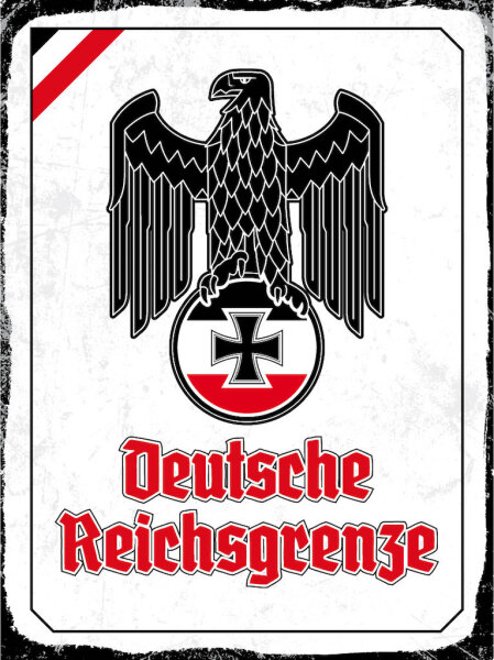 Blechschild - Adler D. Reichsgrenze