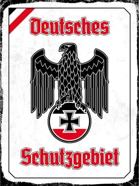 Blechschild - Adler Schutzgebiet