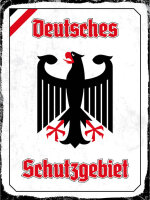 Blechschild - Adler Schutzgebiet