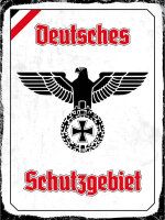 Blechschild - Adler Schutzgebiet