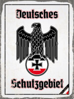 Blechschild - Adler Schutzgebiet