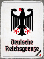 Blechschild - Adler D. Reichsgrenze