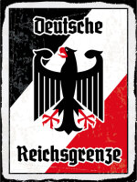 Blechschild - Adler Reichtsgrenze