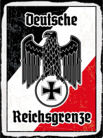 Blechschild - Adler Reichtsgrenze