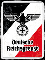 Blechschild - Adler D. Reichsgrenze